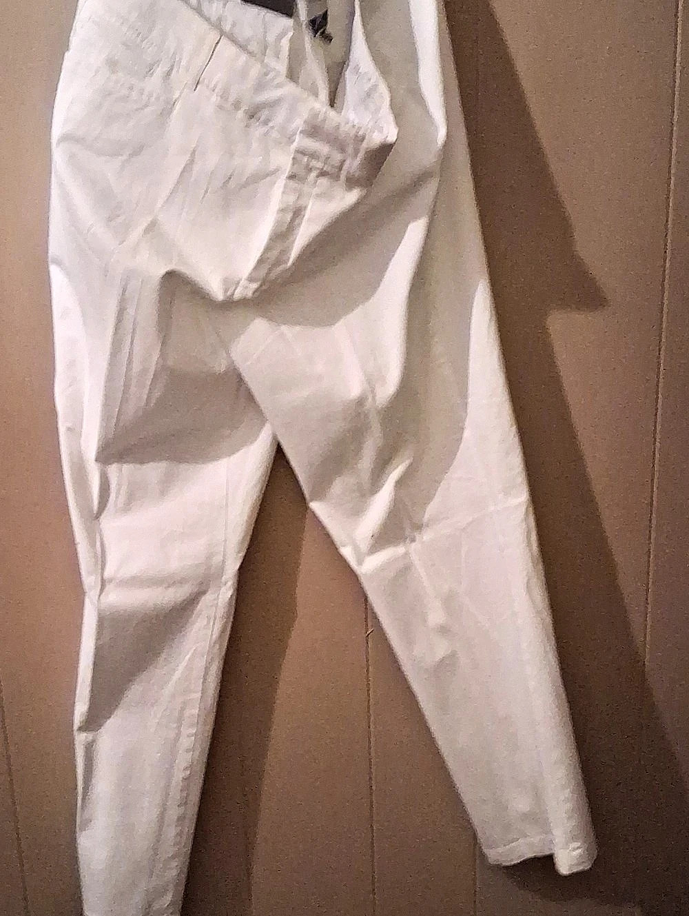 JM Collection No Gap Waistband Trouser Pants White Waist 20W